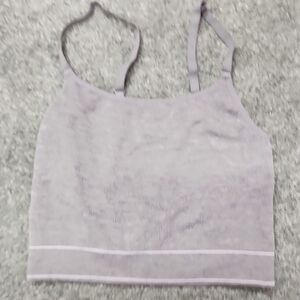 Aerie Gray Ribbed Tank Top